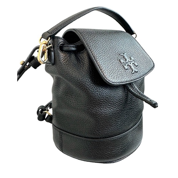 Tory Burch Handbags - Tory Burch Backpack Mini Thea Handle Bag Backpack Gold Hardware Black